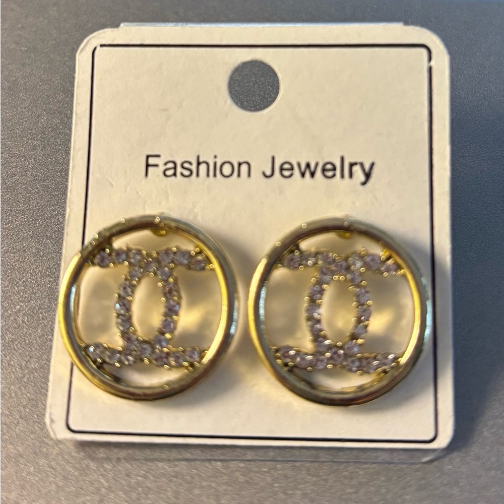 Chic Gold and Silver Plated Fashion Circle Earrings